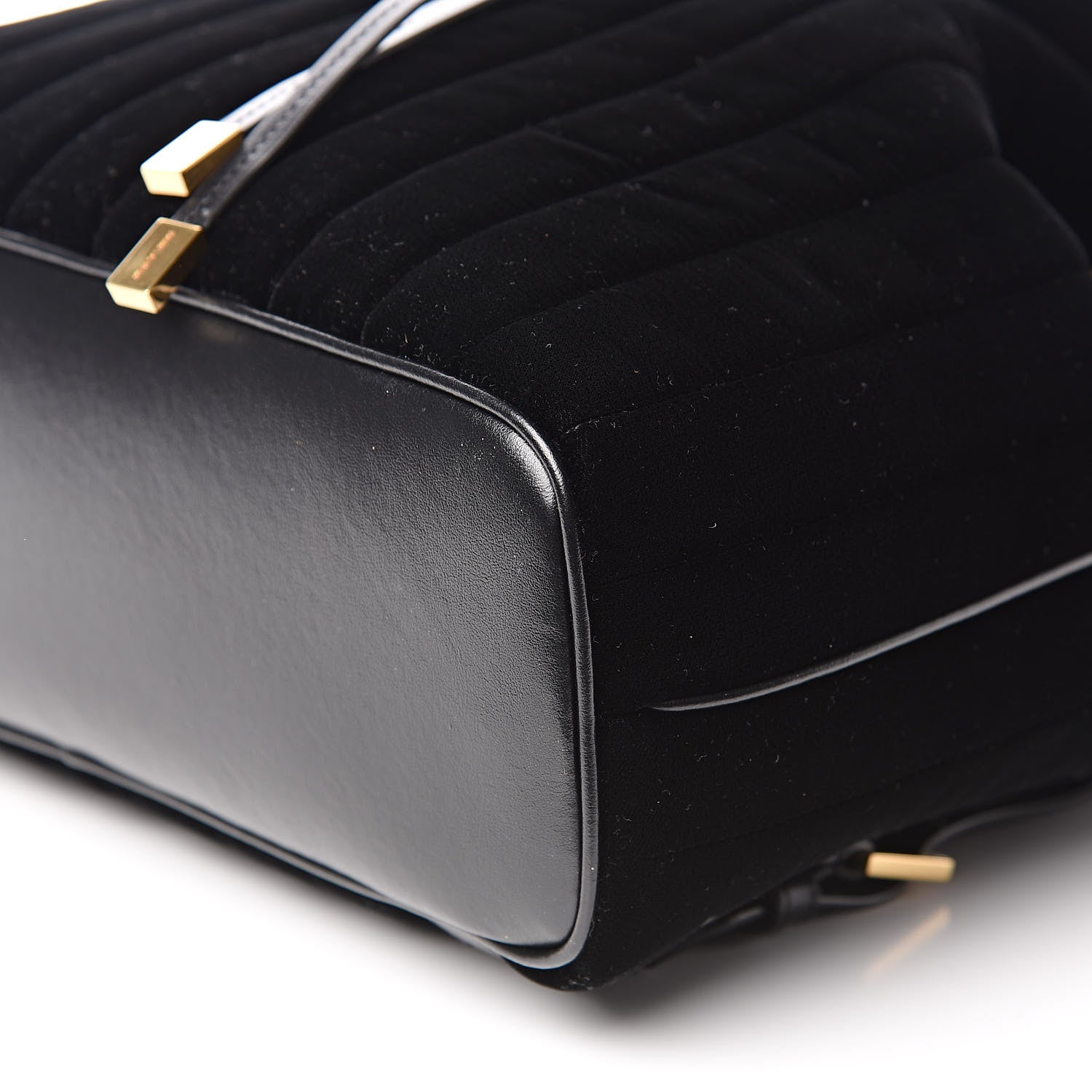 Saint Laurent Velvet Matelasse Vicky Backpack Black 10 of 11