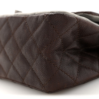 Chanel Caviar Iridescent Calfskin Quilted 2.55 Reissue 226 Flap Brown Grey 10 of 11