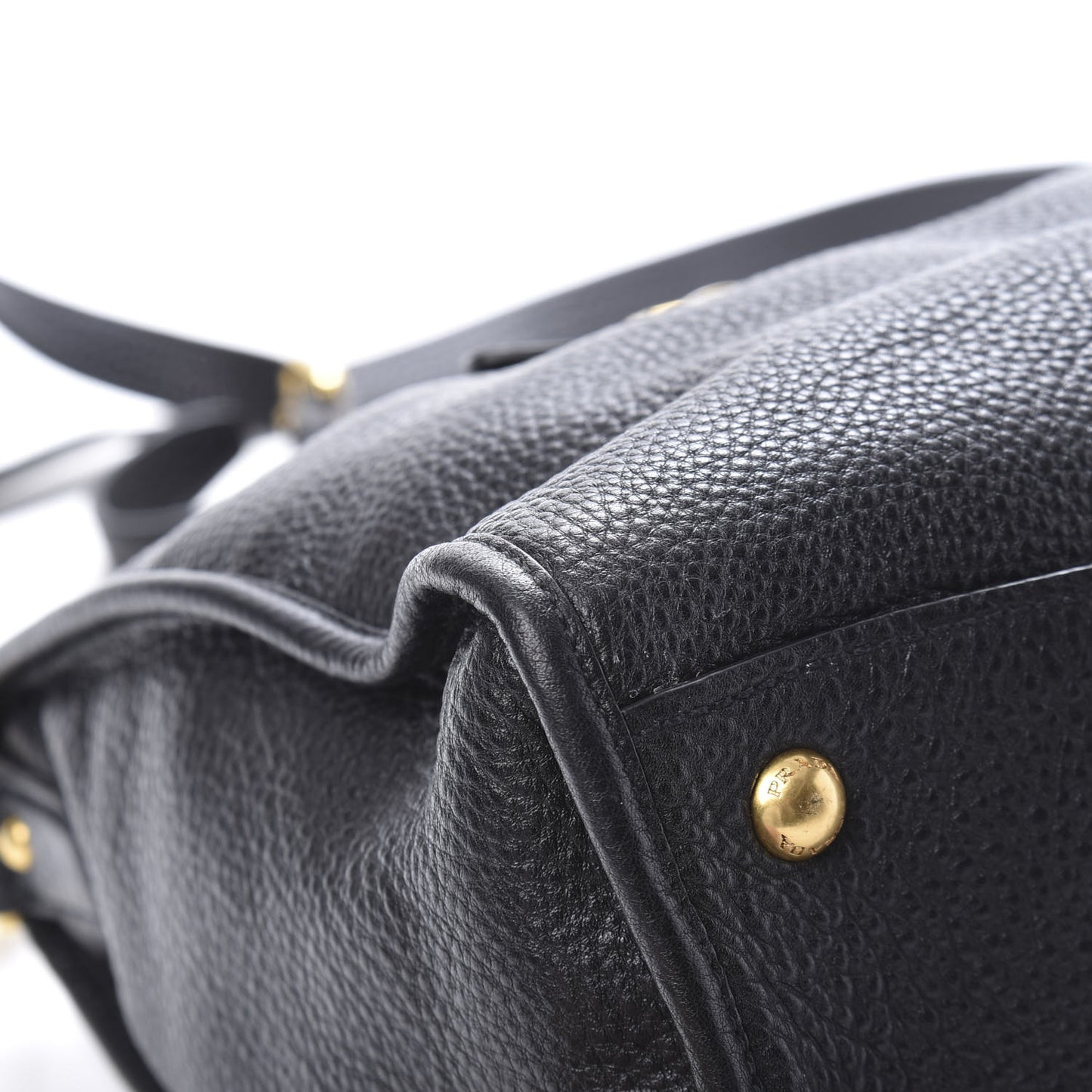 Vitello Daino Shopping Satchel Black