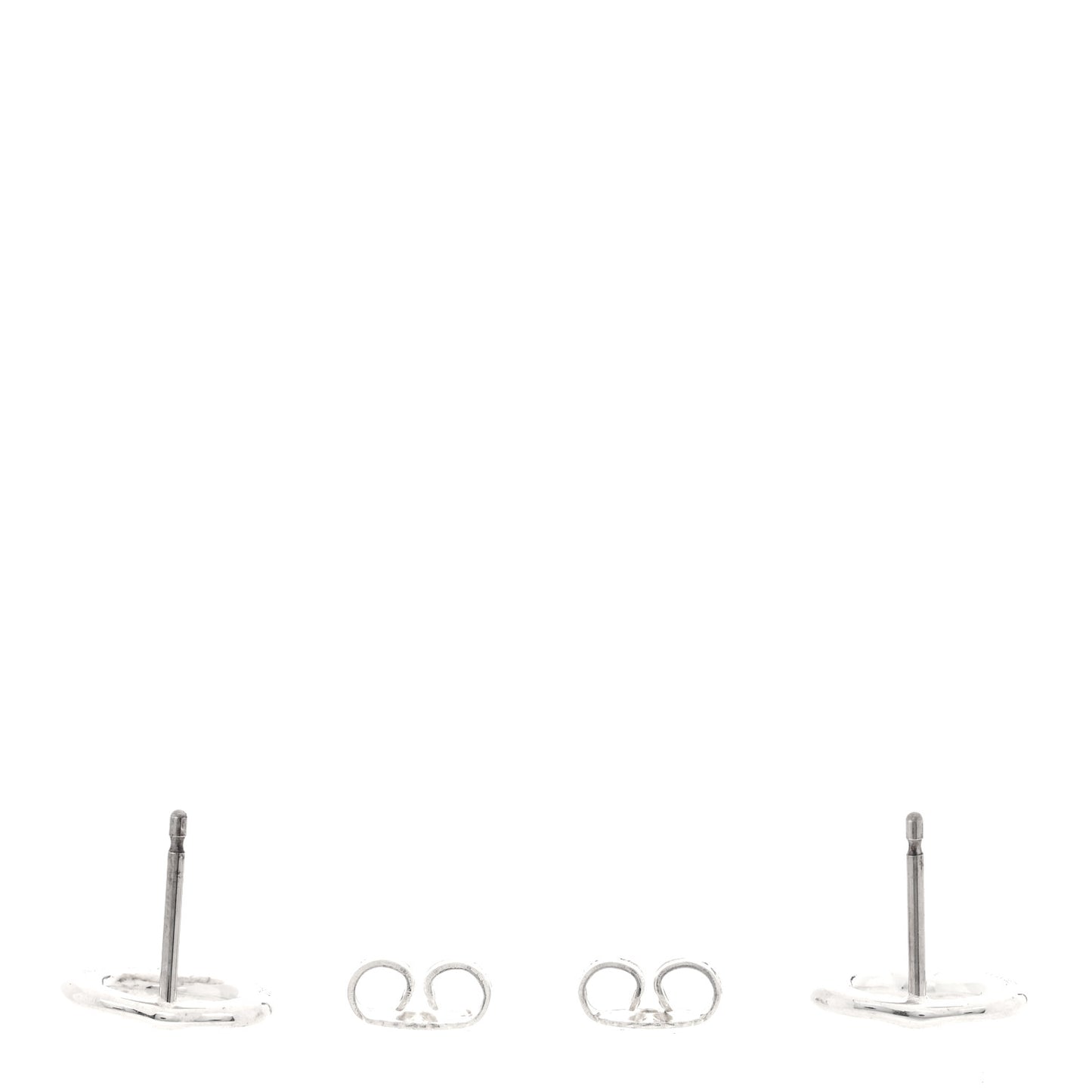 Sterling Silver Elsa Peretti 11mm Open Heart Earrings