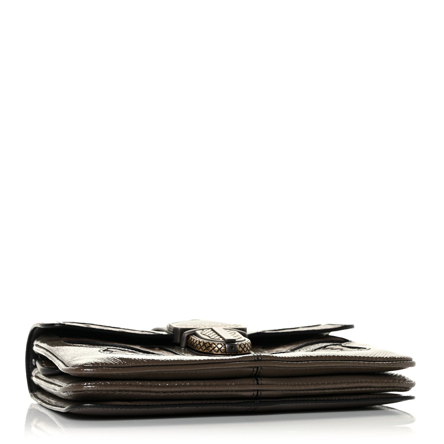 Bottega Veneta Karung Ostrich Nappa Intrecciato Darling Shoulder Bag Brown 4 of 14