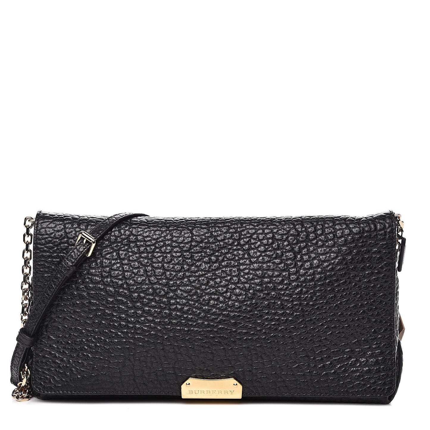 Signature Grain Medium Mildenhall Crossbody Bag Black