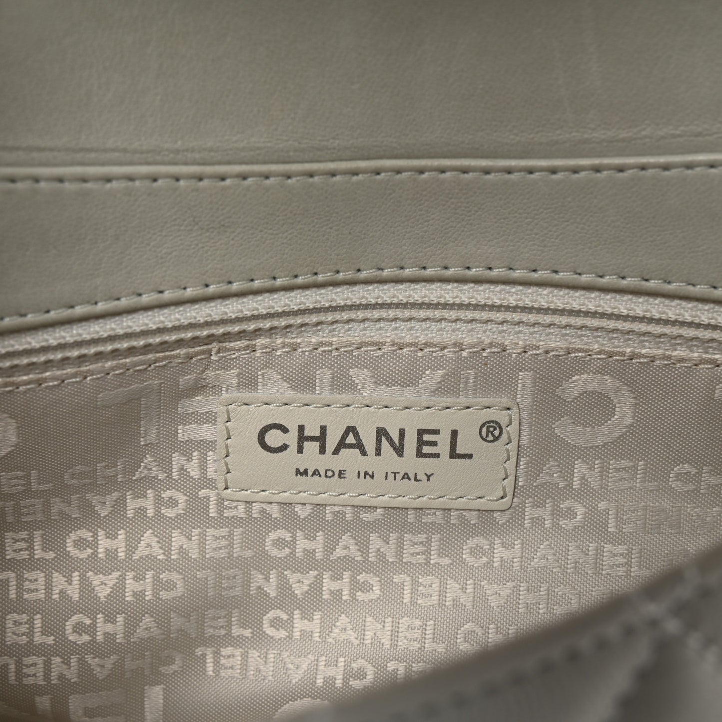 Lambskin Quilted Small Single Flap Bag Grey
