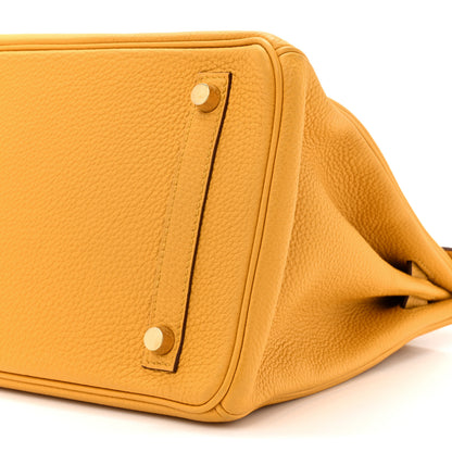 Hermes Togo BIRKIN 30 Jaune Ambre 9 of 19