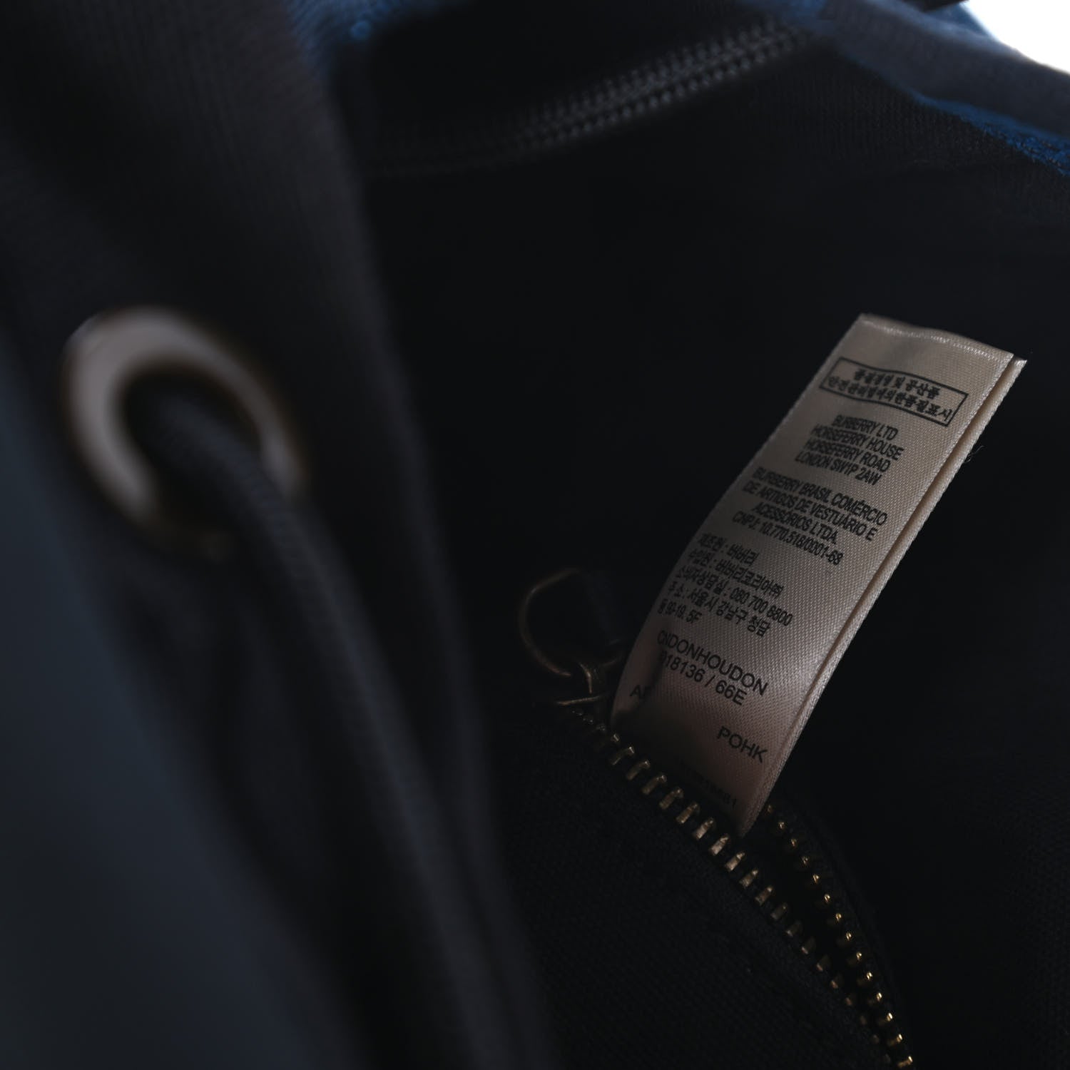 Burberry Overdyed Canvas Mega Check Small Brookdale Backpack Ultramarine Blue 9 of 10