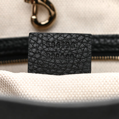 Gucci Pebbled Calfskin Medium Soho Chain Shoulder Bag Black 7 of 10