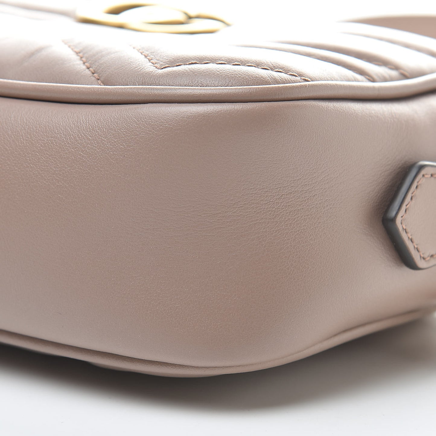 Calfskin Matelasse Mini GG Marmont Chain Shoulder Bag Porcelain Rose