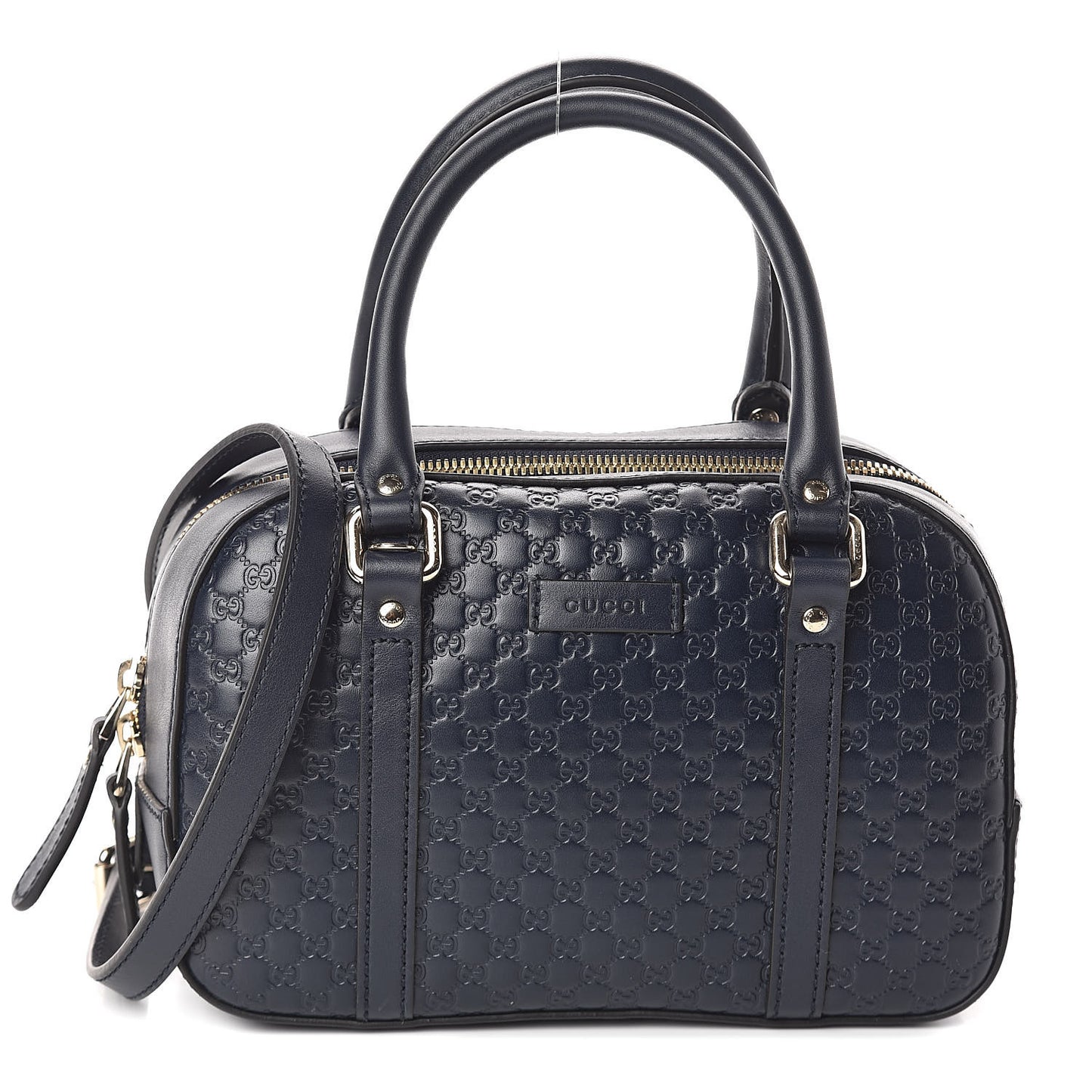 Soft Microguccissima Small Crossbody Bag Blue