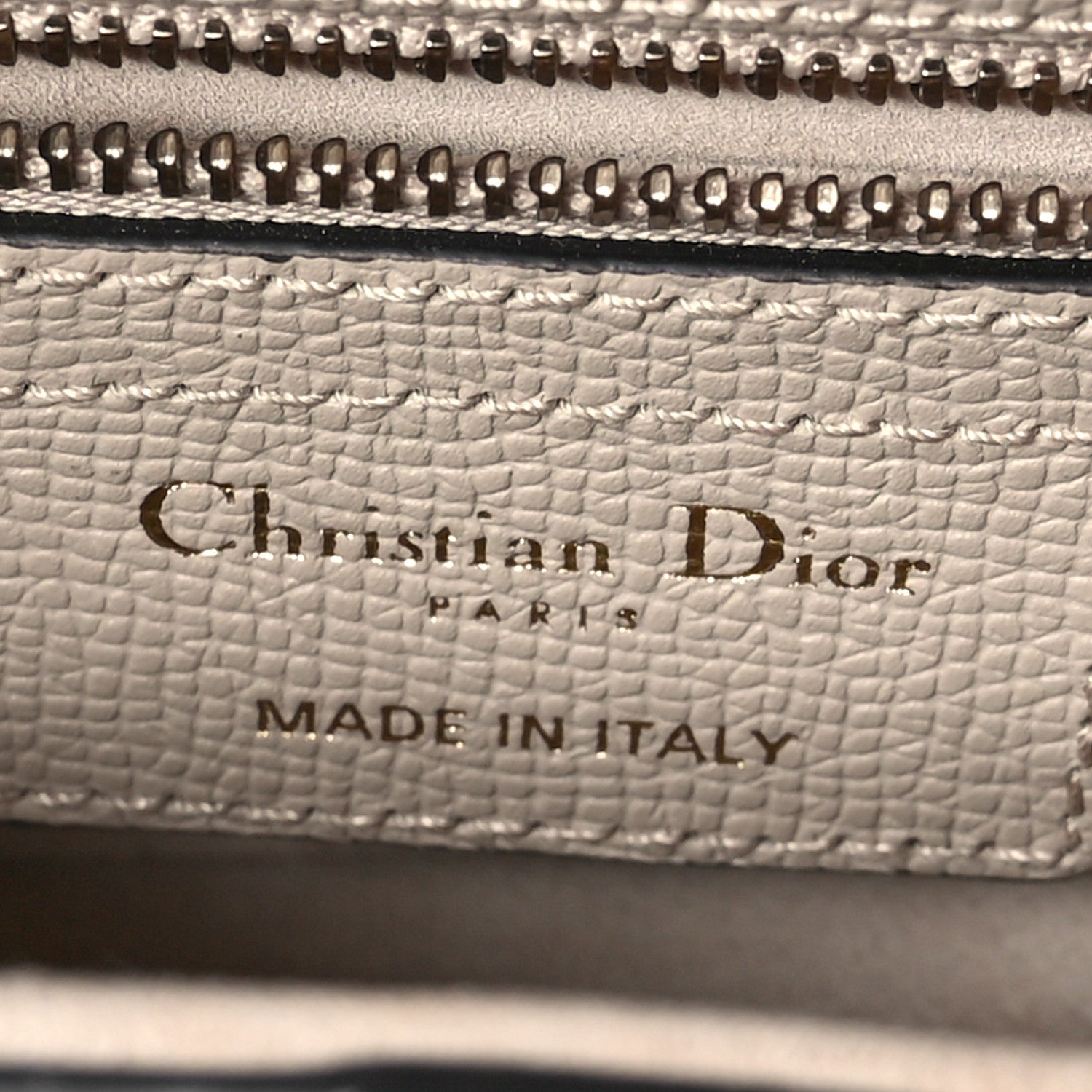 Christian Dior Grained Calfskin Saddle Bag With Strap Warm Taupe 6 of 10