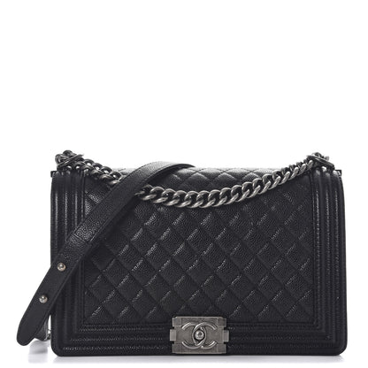 Chanel Caviar Quilted New Medium Boy Flap Black 1 of 9