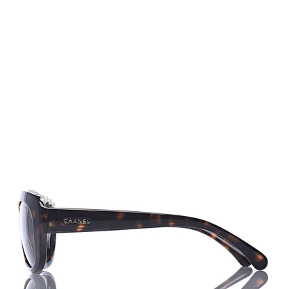 Chanel Freshwater Cultured Pearl Butterfly Sunglasses 6038 H Tortoise 3 of 7
