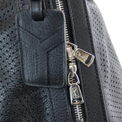 Saint Laurent Perforated Leather Zipped Tote Black 5 of 8