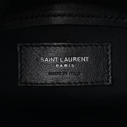 Saint Laurent Smooth Calfskin Studded Small Bahia Drawstring Bucket Bag Black Multicolor 6 of 10