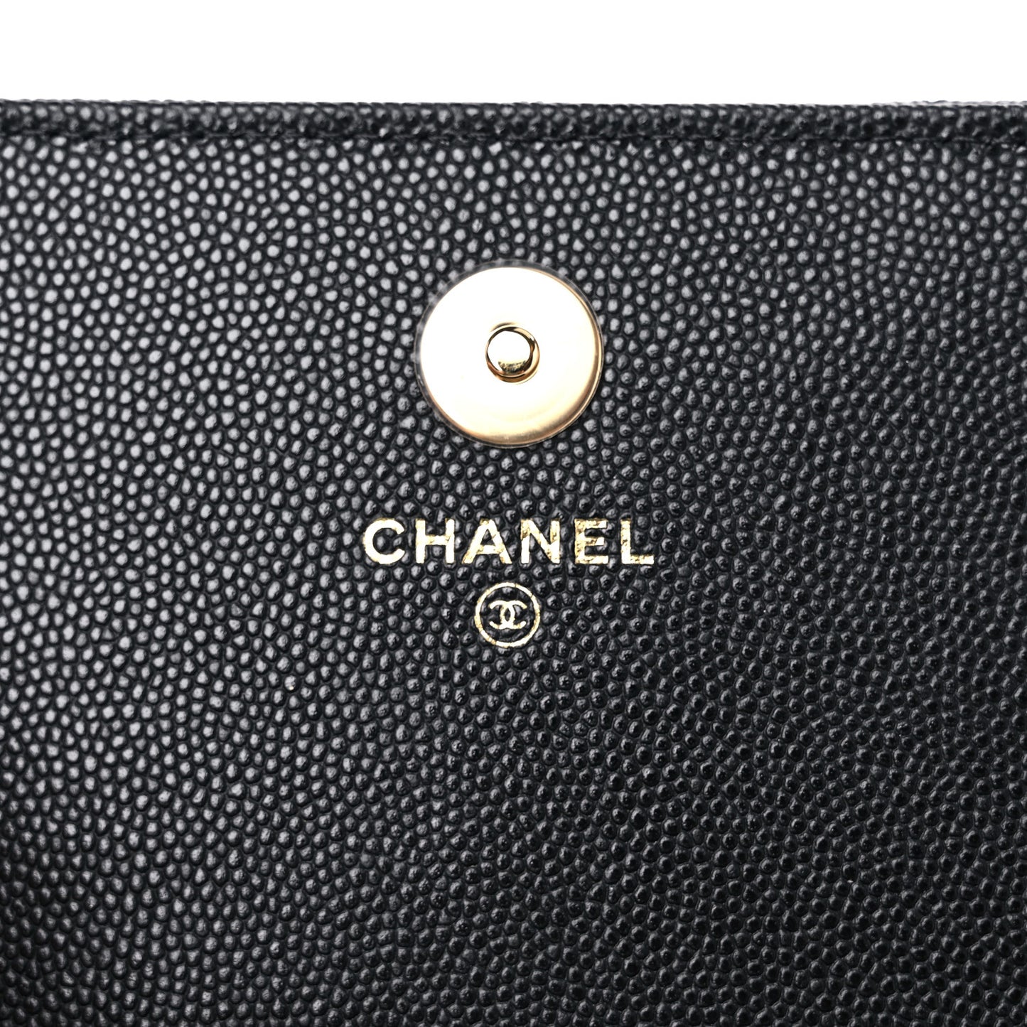 Caviar Quilted Pocket Twins Clutch With Chain Black