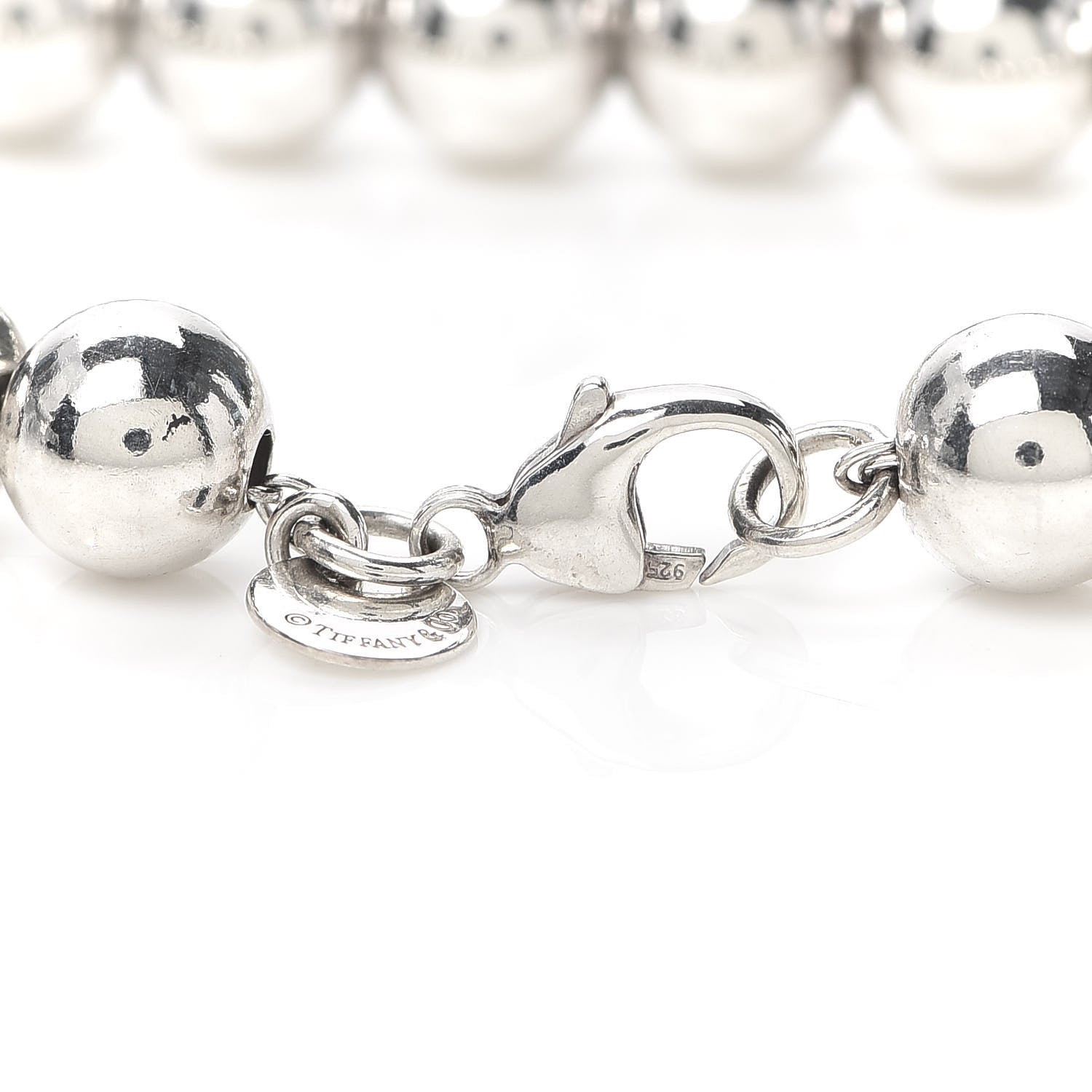 Tiffany Sterling Silver 8mm HardWear Ball Bracelet 4 of 6