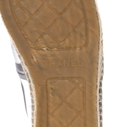 Chanel Mesh Grosgrain CC Espadrilles 39 Grey 6 of 15