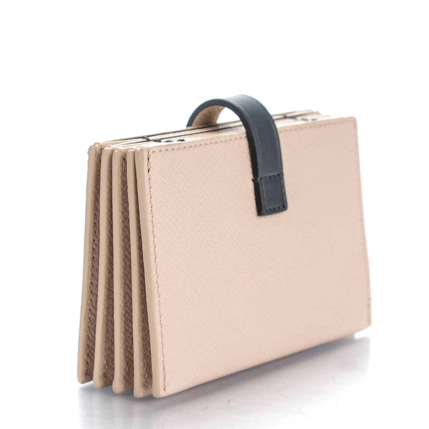 Grained Calfskin Accordion Card Holder Ballerina
