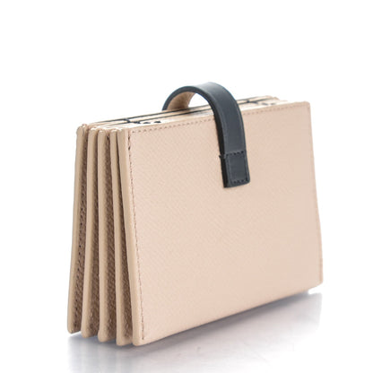 Celine Grained Calfskin Accordion Card Holder Ballerina 3 of 8