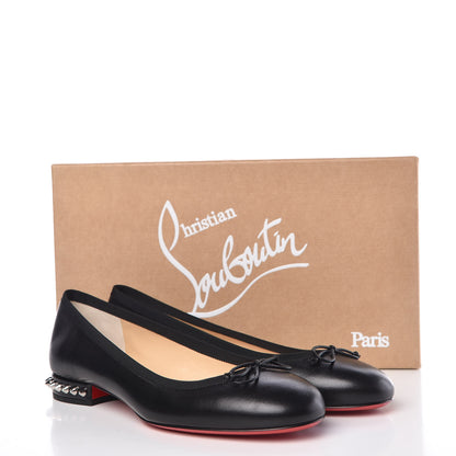 Christian Louboutin Shiny Nappa La Massine Flats 37 Black 9 of 9