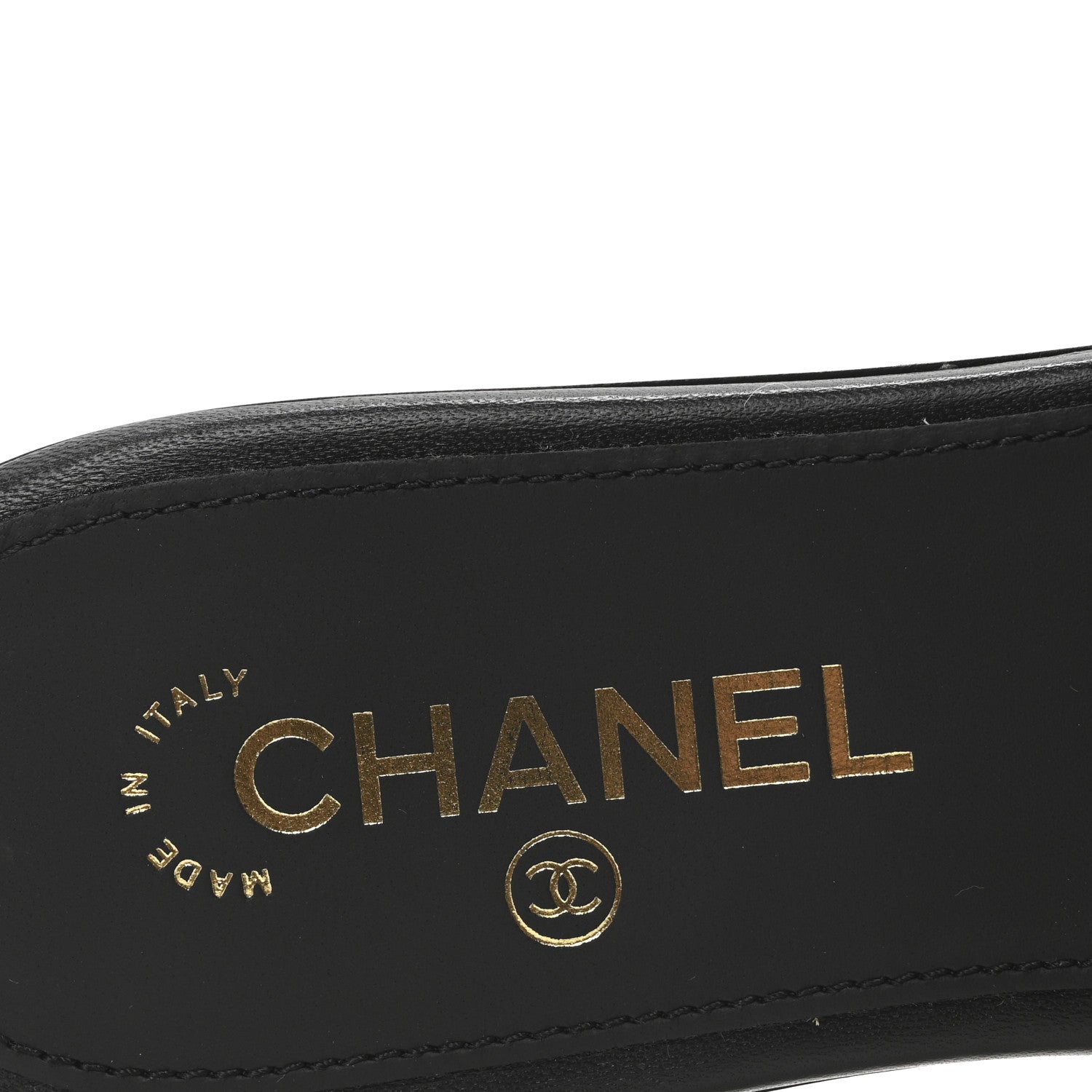 Chanel Lambskin Quilted Turnlock Flat Mules 37.5 Black 8 of 9
