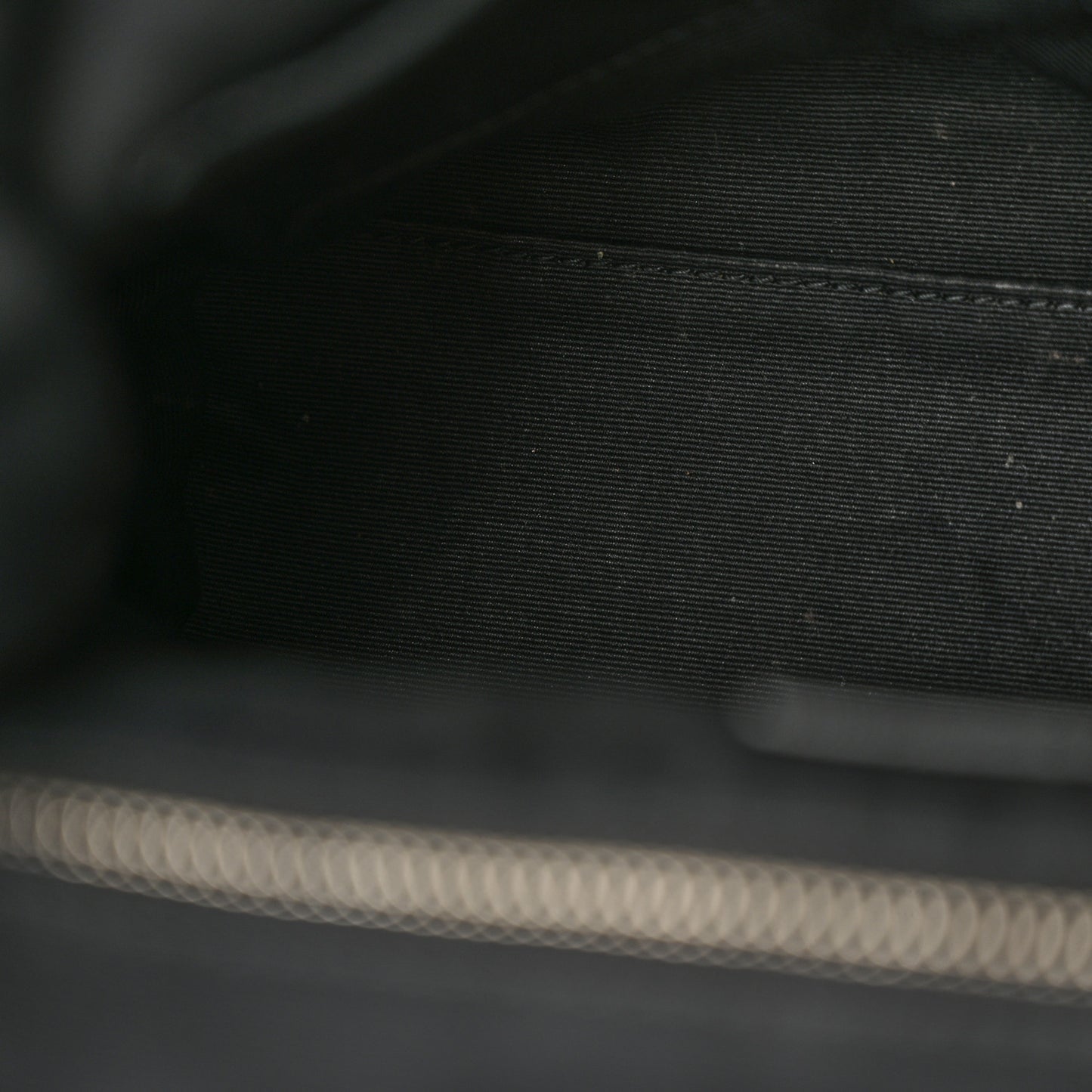 SAINT LAURENT Calfskin Y Quilted Monogram Small Loulou Backpack Black