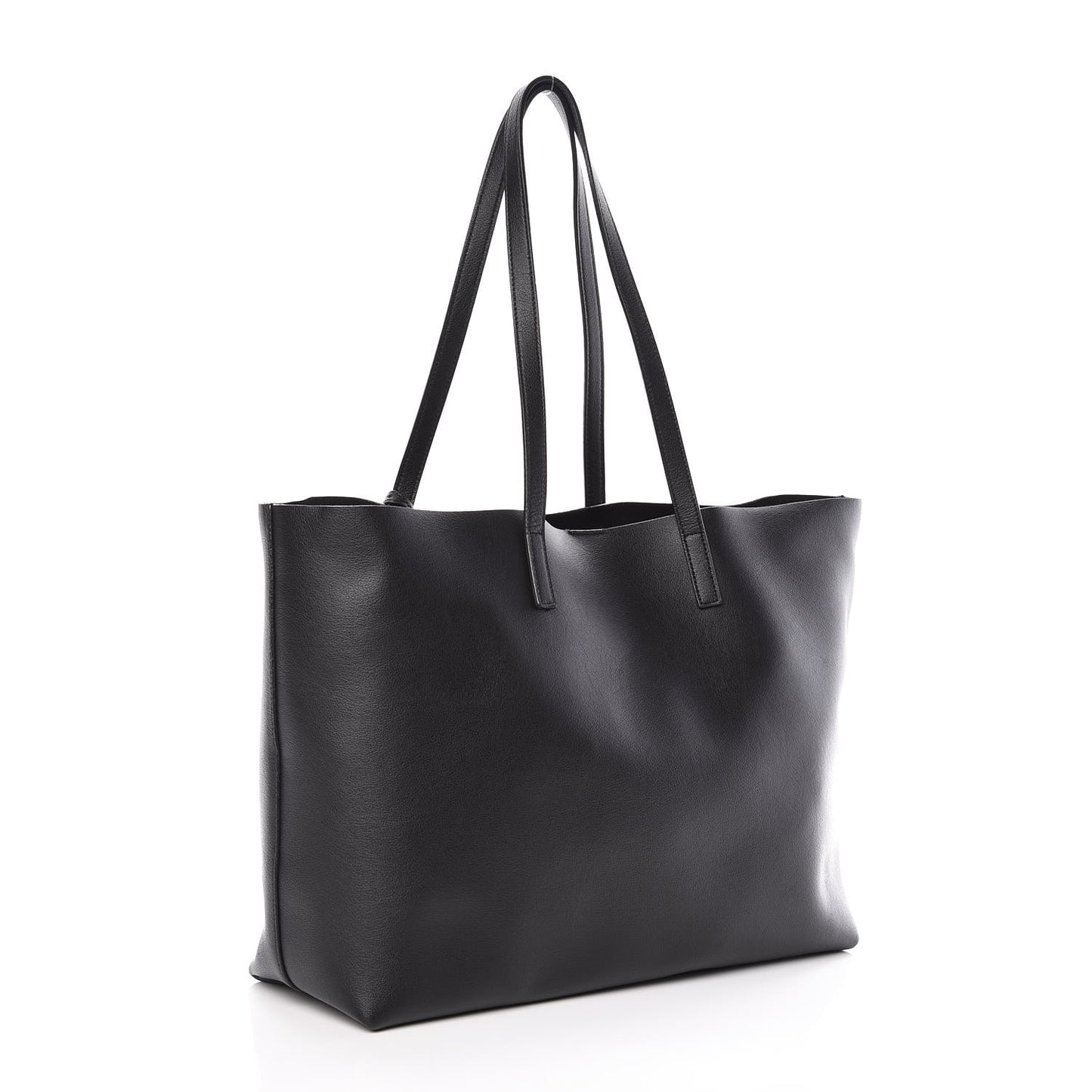 Calfskin Large Shopping Tote Black