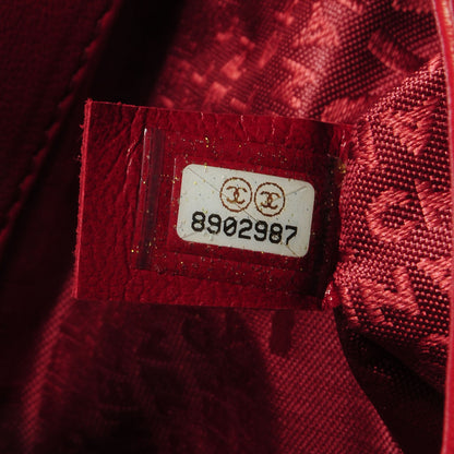 Chanel Lambskin Coco Ball Fold Over Bag Red 7 of 7