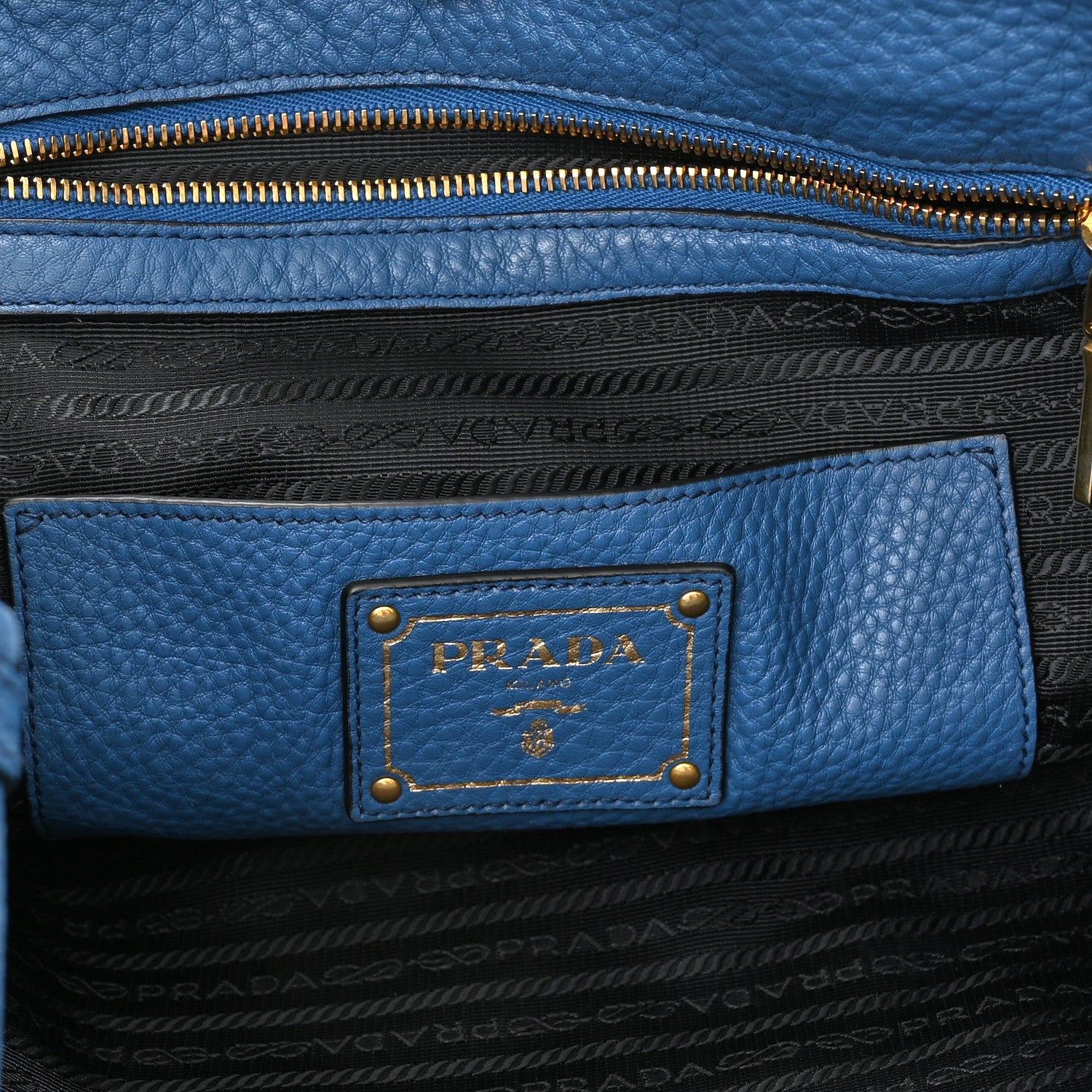 Prada Vitello Daino Shopping Tote Inchiostro 6 of 14