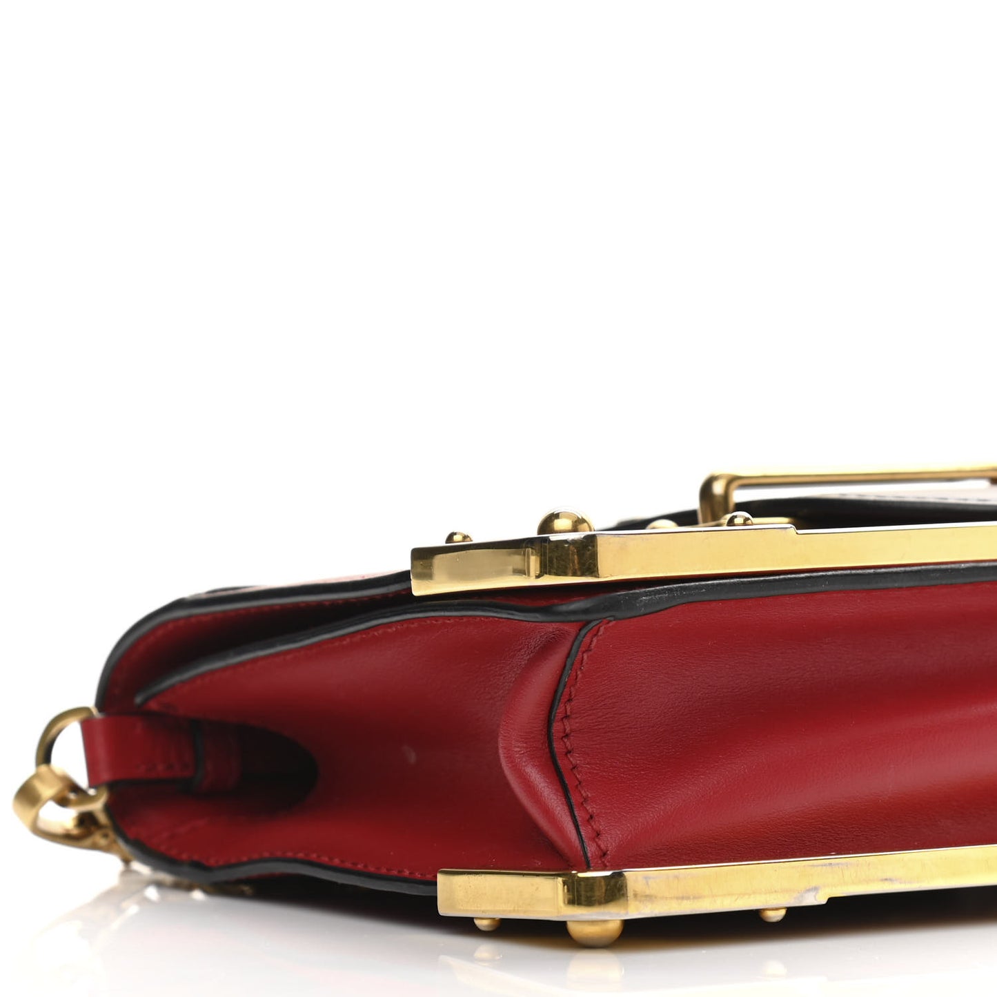 City Calfskin Saffiano Cahier Bag Fuoco Black