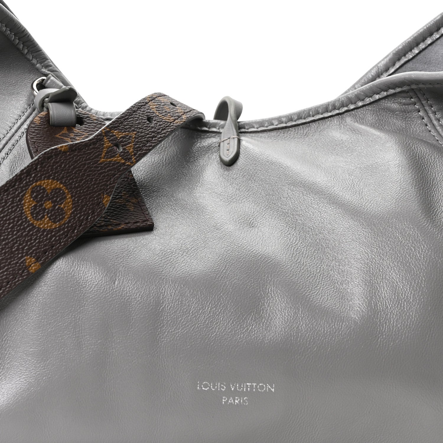 Louis Vuitton Lambskin CarryAll Cargo Vibe PM Trianon Gray 7 of 9