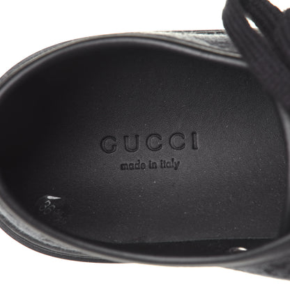 Gucci GG Monogram Calfskin Womens Low Top Sneakers 36.5 Piombo Black 9 of 10
