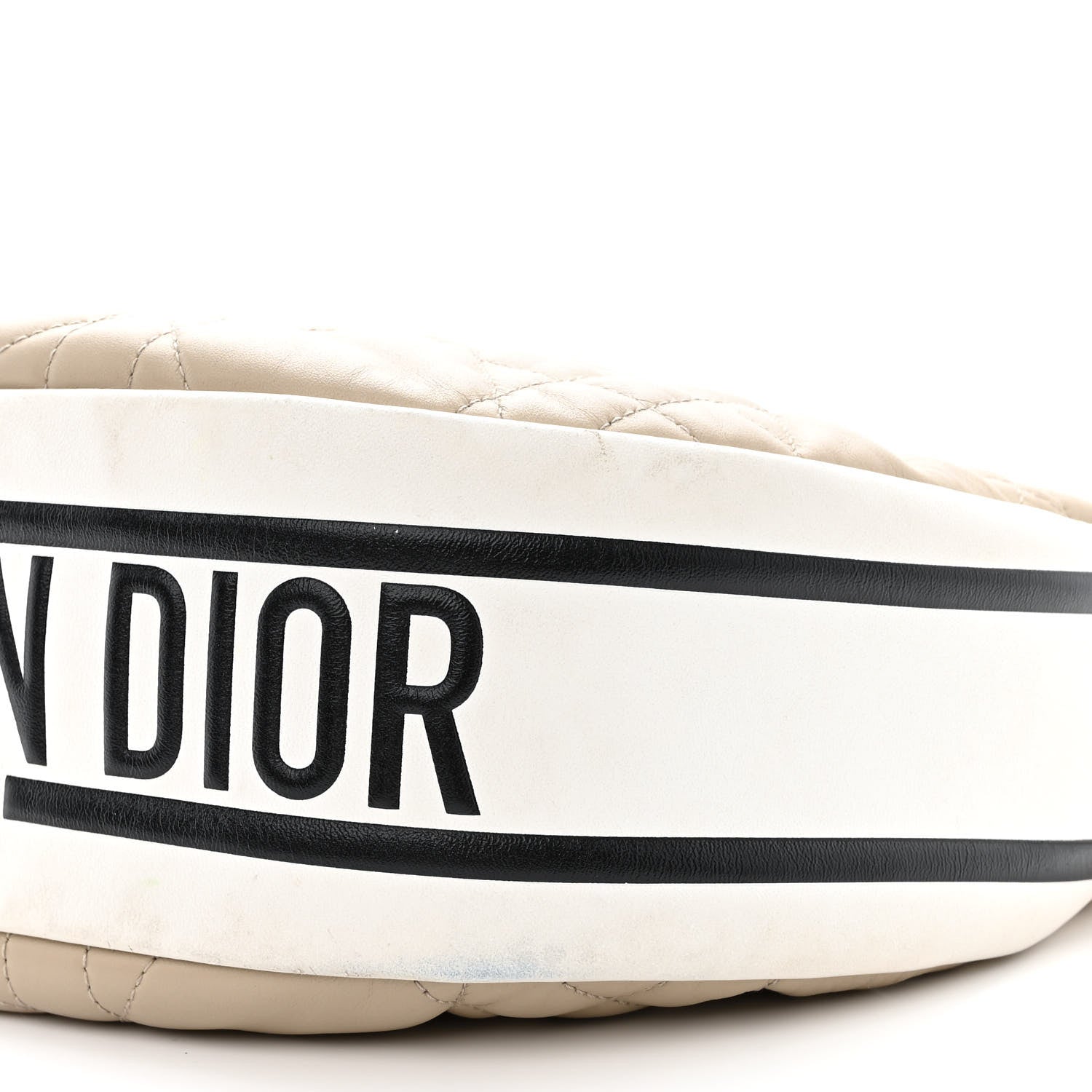 Christian Dior Lambskin Cannage Medium Dior Vibe Hobo Bag Beige 10 of 12