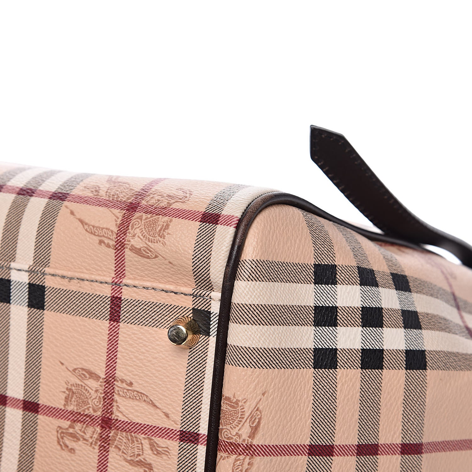 Burberry Haymarket Check Small Canterbury Tote Chocolate 10 of 13