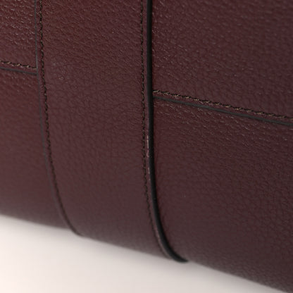 Mulberry Small Classic Grain Bayswater Tote Burgundy Oxford Blue 11 of 11