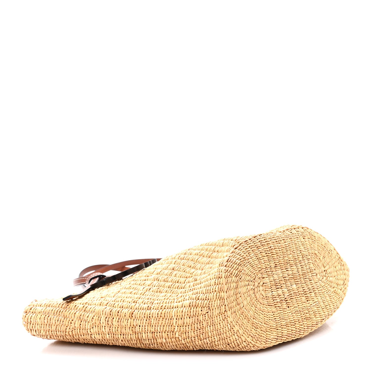 Loewe Calfskin Raffia Paulas Ibiza Small Basket Tote Bag Natural Pecan 4 of 10