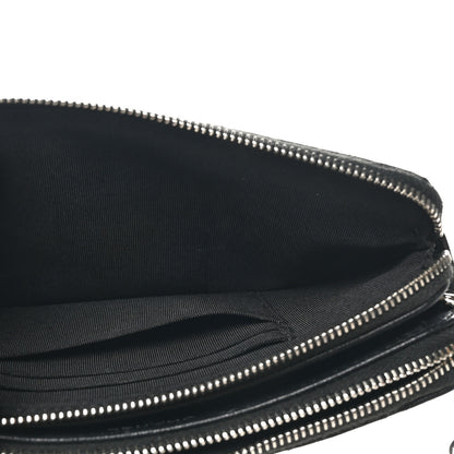 Chanel Grained Calfskin Quilted CC Box Clutch With Chain  Black 6 of 12