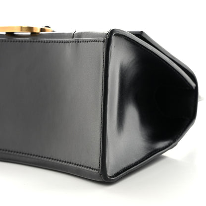 Balenciaga Shiny Box Calfskin Small Hourglass Top Handle Bag Black 9 of 9