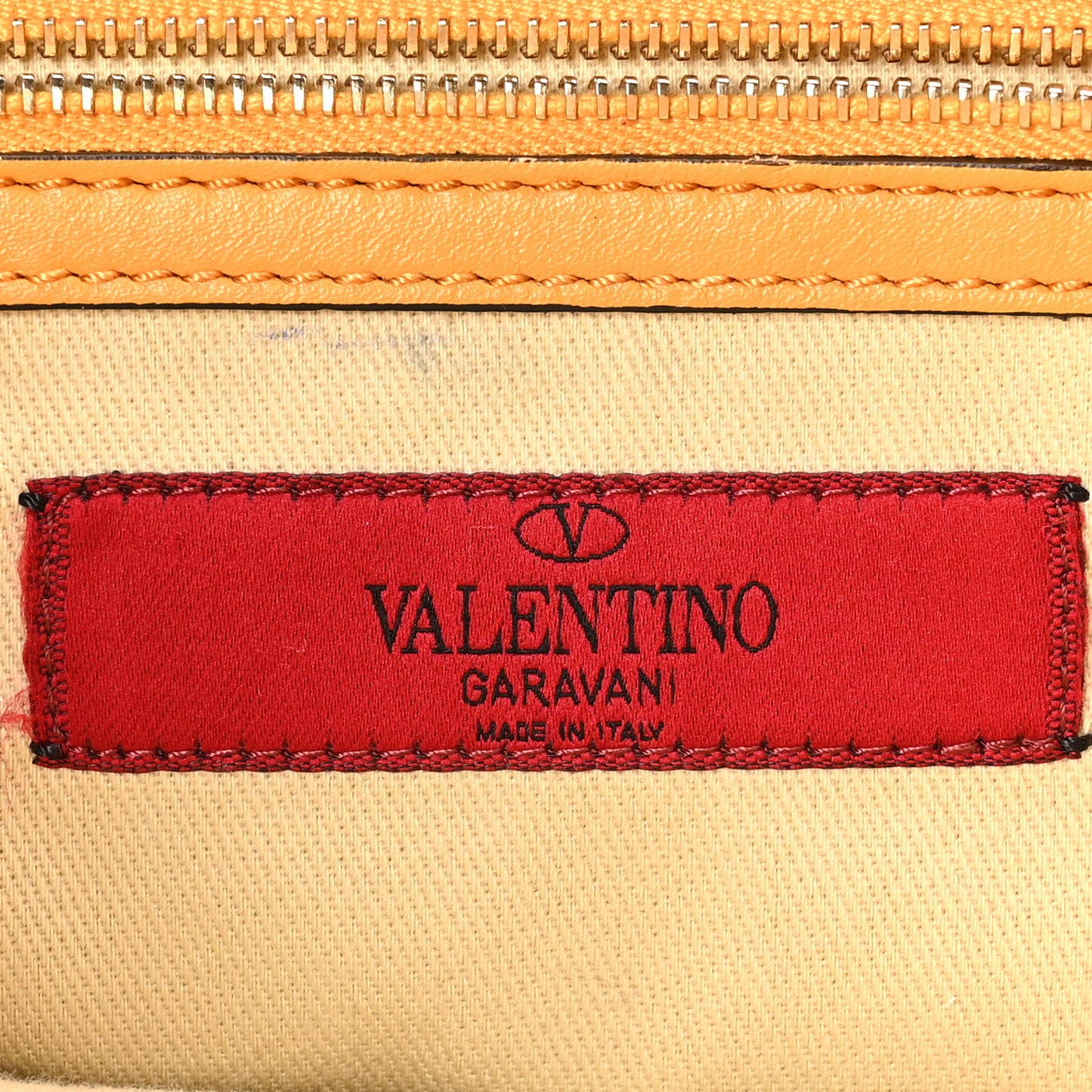 Vitello Small Rockstud Double Handle Tote Mandarin Sorbet