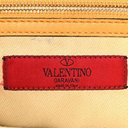 Valentino Garavani Vitello Small Rockstud Double Handle Tote Mandarin Sorbet 6 of 10