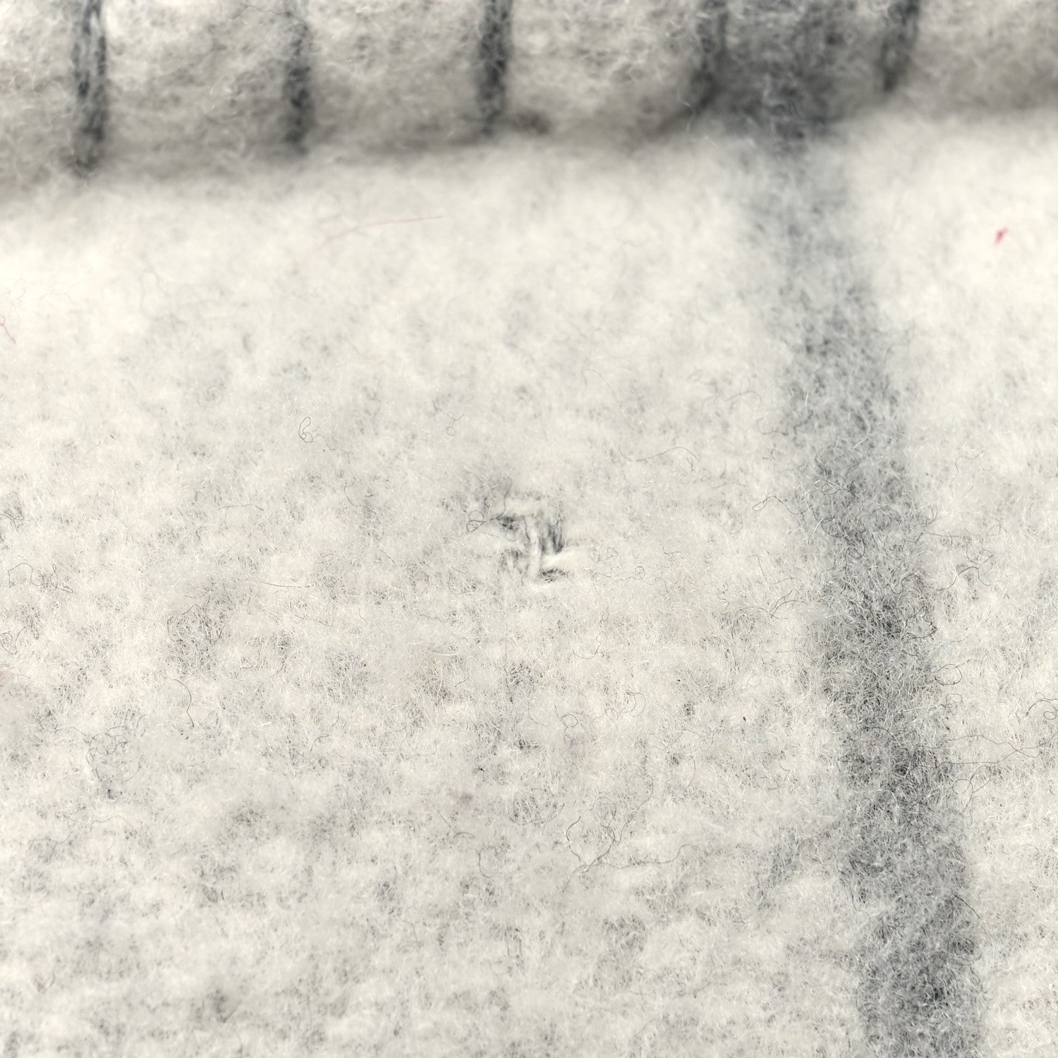 Hermes Wool Cashmere Avalon III Pillow PM Ecru Gris Clair 5 of 5