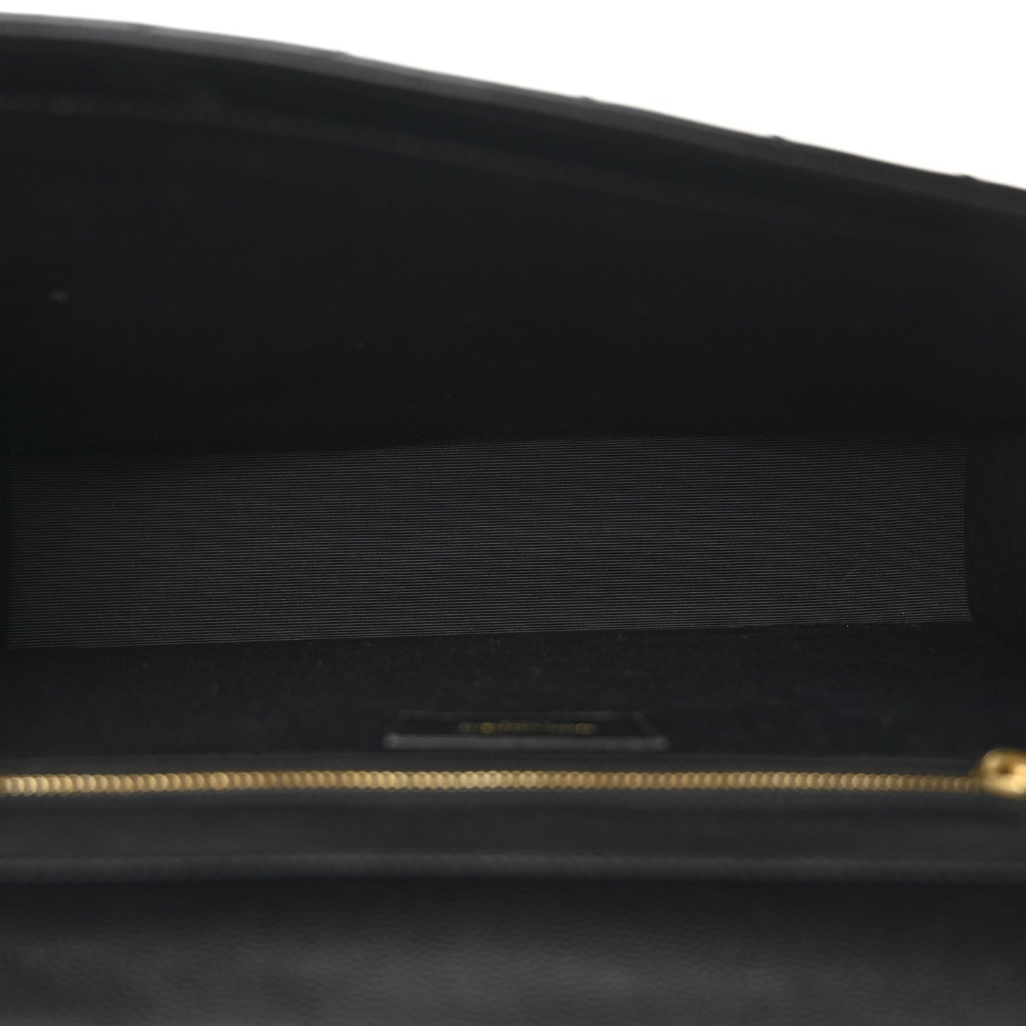 Grain De Poudre Matelasse Chevron Large Monogram Satchel Black
