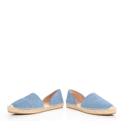 Jimmy Choo Denim Dreya D'Orsay Espadrilles 37 Blue 5 of 10