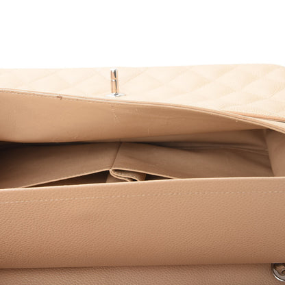 Chanel Caviar Quilted Jumbo Double Flap Beige Clair 13 of 13