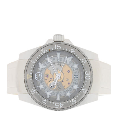 Gucci Stainless Steel Rubber 40mm Dive Quartz Watch White 2 of 5