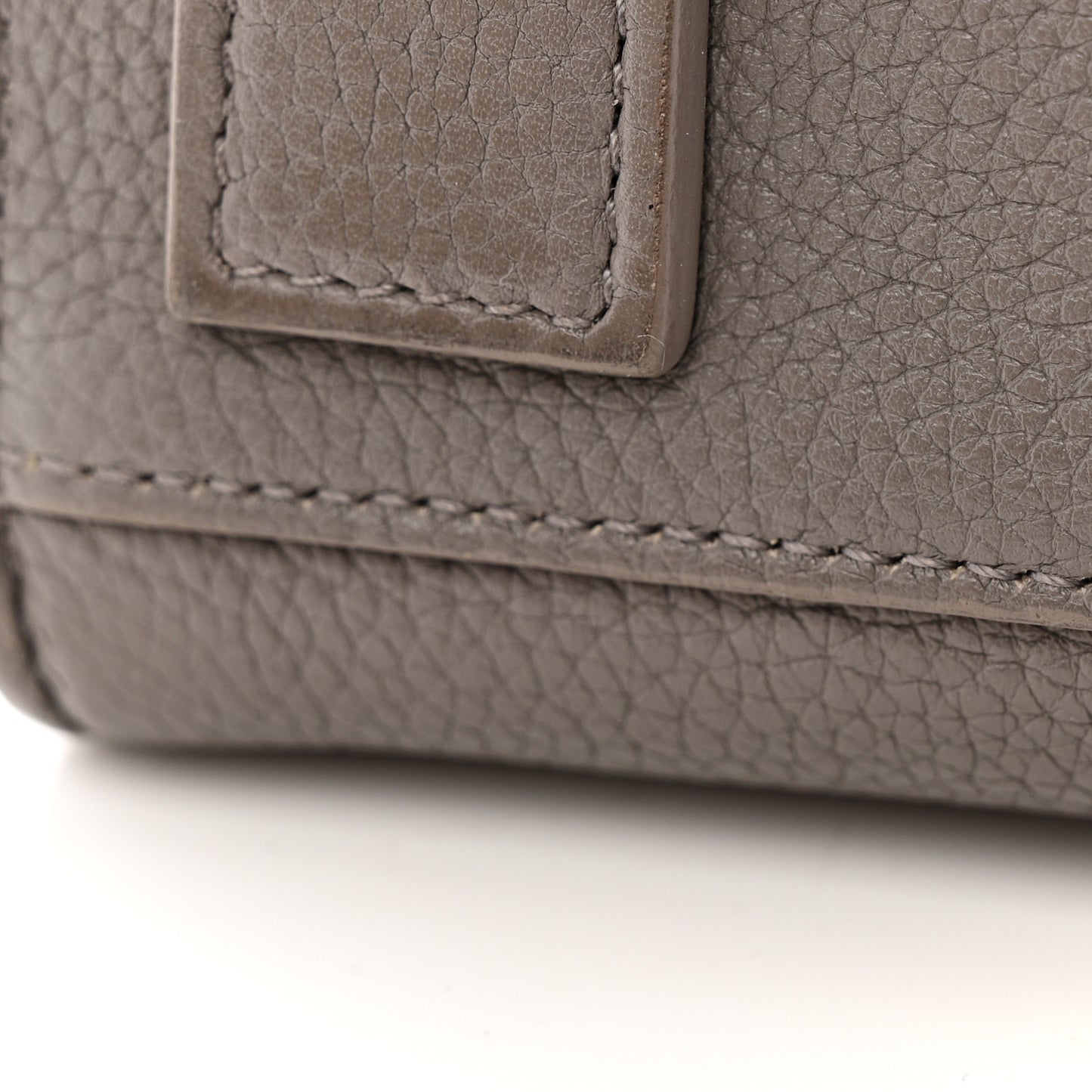 Grained Calfskin Nano Supple Sac De Jour Fog