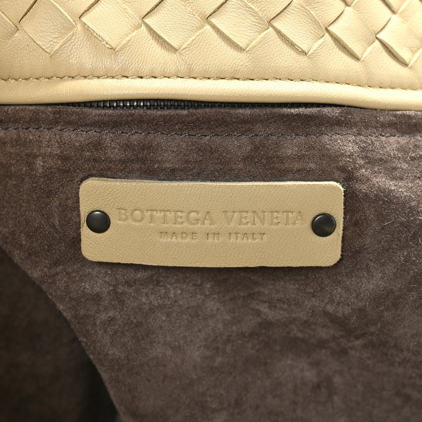 Nappa Intrecciato Large Cesta Tote Cream