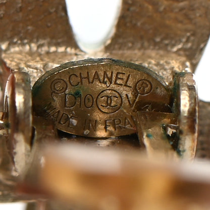 Chanel Pearl CC Drop Clip On Earrings Gold 4 of 4
