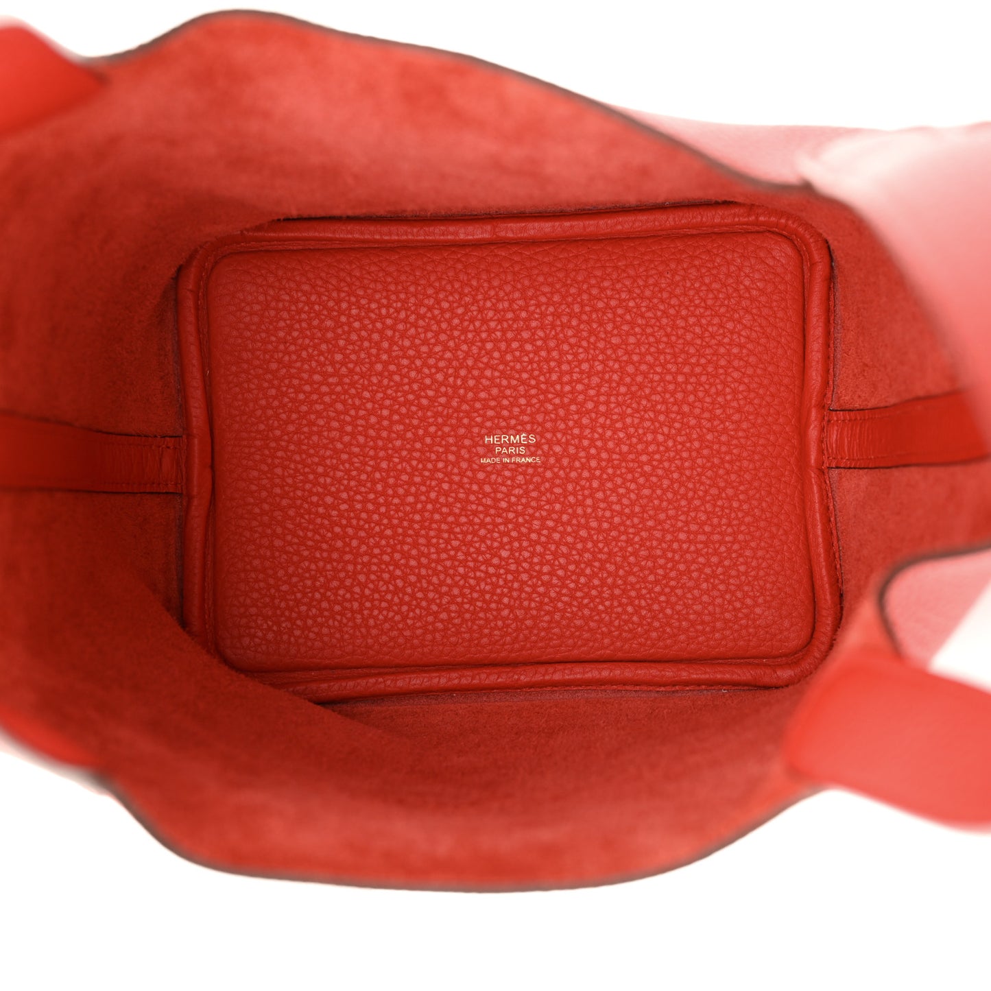 Taurillon Clemence Picotin Lock 18 PM Rouge Tomate