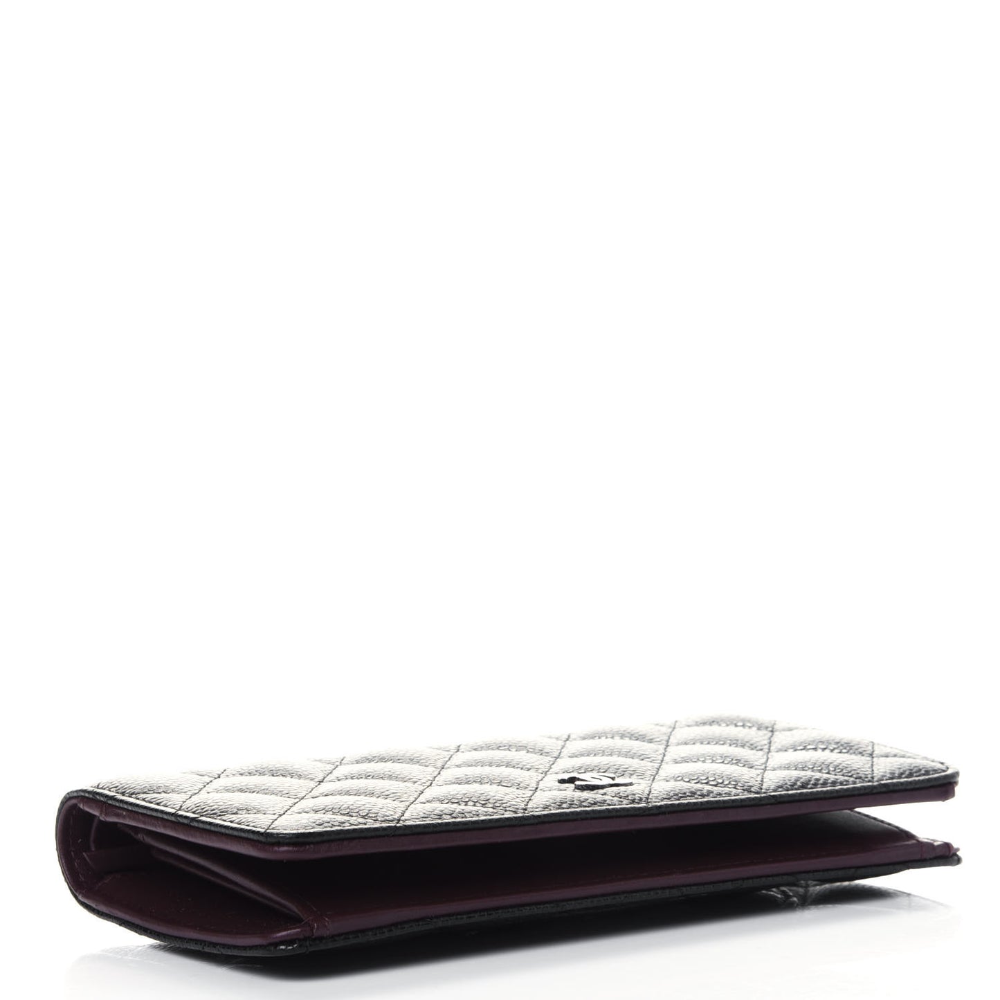 Caviar Quilted Yen Wallet Black