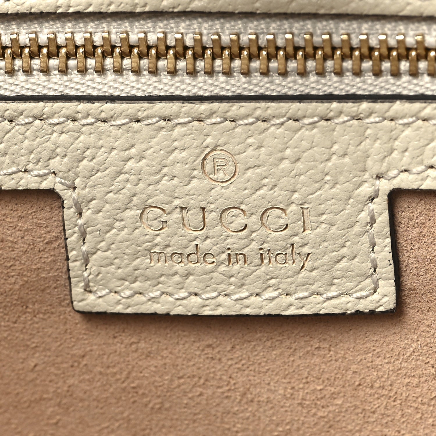 Gucci GG Supreme Monogram Textured Dollar Calfskin Web Medium Ophidia Shopping Tote Beige Ebony Mystic White 6 of 10